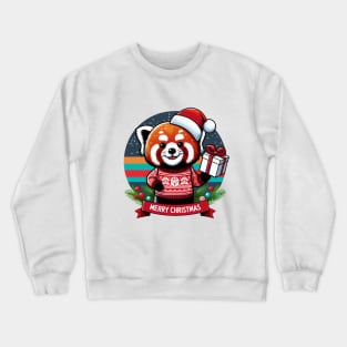 Christmas Red Panda Crewneck Sweatshirt